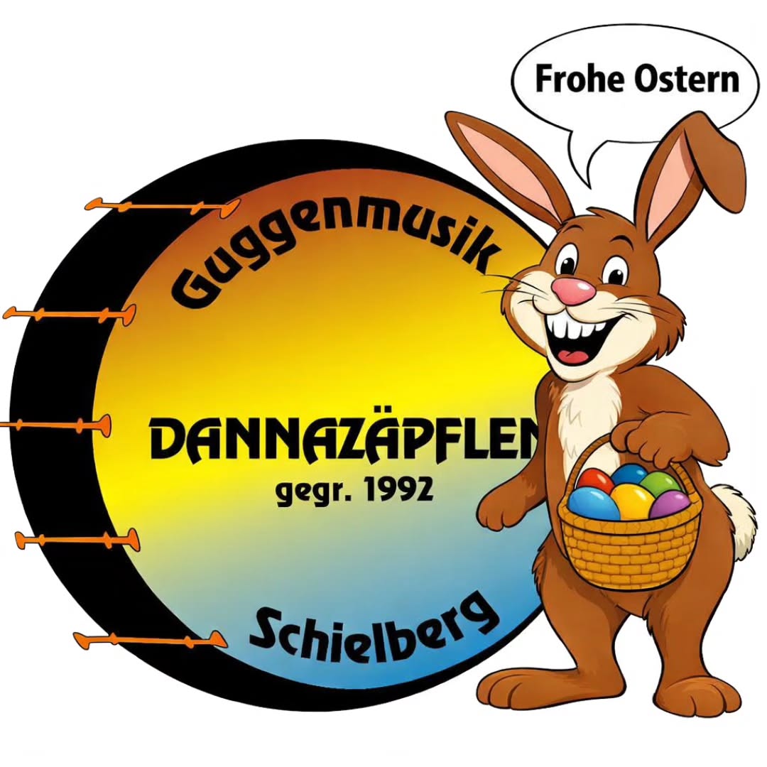 Im Garten hoppelt – ungelogen –ein Hase mit ’nem Eierbogen.Er zielt, er schießt, oh Schreck, oh nein –das Ei trifft glatt den Gartenzwerg am Bein.Der Zwerg ruft: „He! Das war gemein!“Der Hase grinst: „So muss das sein!Zu Ostern gilt seit alter Zeit:Ein bisschen Chaos macht sich breit.“Dann rollt ein Ei den Hang hinunter,der Hase ruft: „Na los, werd munter!“Es platzt – und aus der Schale springtein Küken, das laut Schlager singt.Der Zwerg, der Hase, alle lachen,und plötzlich tun sie wilde Sachen:Sie tanzen Polka unterm Baum –man glaubt es kaum, doch so war’s kaum.Drum merke dir, mein lieber Freund:Wenn Ostern wieder bunt erscheint,dann denk daran: Es ist erlaubt,dass man ein bisschen Blödsinn glaubt.Wir wünschen euch frohe Ostern und viel Erfolg bei der Eiersuche #froheostern #dannazäpflenschielberg #ersteguggenmusikimalbtal
